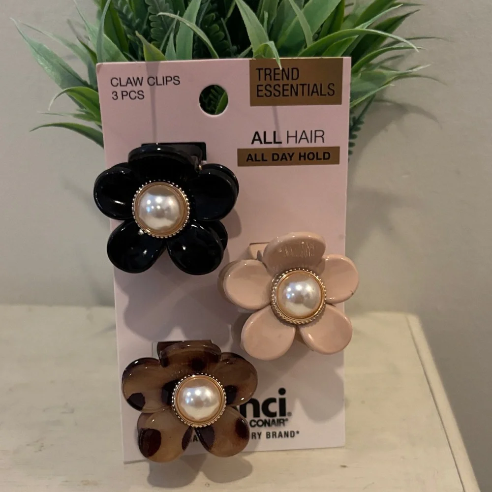 Assorted Claw Clips Bundle Scrunci Hair Clips Neutral Set Flower Clips